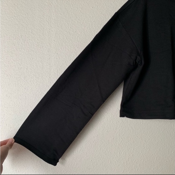 Free People black Sunny Set crop lounge set S New With Tags - Picture 7 of 11